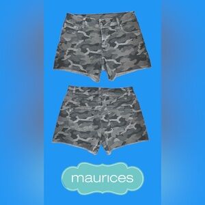 Maurices Camo High Rise shorts